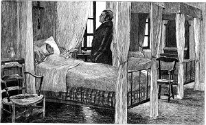 I. Начало покоя. Заставка к главе романа Виктора Гюго «Отверженные». Издание 1890 г.