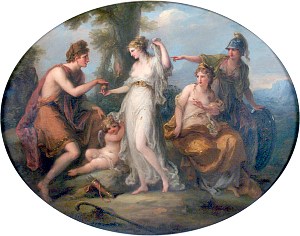 Ангелика Кауфман «Суд Париса». Около 1781 г.