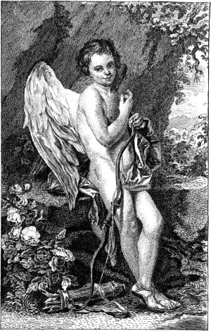 Амур. Иллюстрация к поэме Овидия «Наука любви». Издание 1751 г.