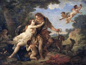 Венера и Адонис. Шарль-Жозеф Натуар, 1767 г.