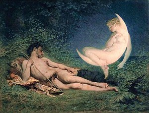Селена и Эндимион. Виктор Флоранс Полле, между 1850 и 1860 гг.