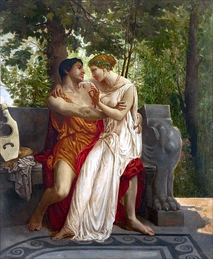 Влюбленные. Художник Вильям-Адольф Бугро (1825-1905)