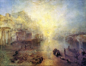 «Овидий изгнанный из Рима». Уильям Тёрнер, 1838 г.