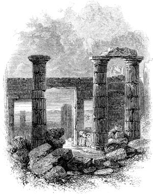 Парфенон (Parthenon). Иллюстрация к поэме лорда Джорджа Гордонома Байрона «Паломничество Чайльд-Гарольда». Издание 1869 г.