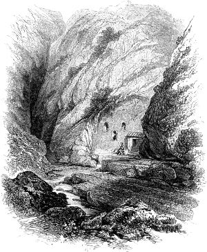Кастальская весна (Castaltan Spring). Иллюстрация к поэме лорда Джорджа Гордонома Байрона «Паломничество Чайльд-Гарольда». Издание 1869 г.