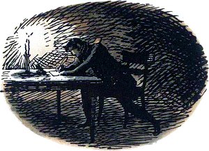 Концовка к пятой главе А. С. Пушкина «Пиковая дама». Художник А. Н. Бенуа. 1911