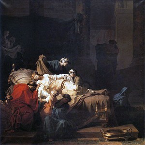 Умирающая Алкестида. Жан-Франсуа Пьер Пейрон, 1785