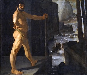 Геракл перегородил реку Алфей. Франсиско де Сурбаран, 1634