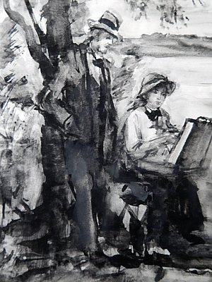Иллюстрация к повести А.&nbsp;П.&nbsp;Чехова «Попрыгунья». Кукрыниксы, 1939-1940 гг.