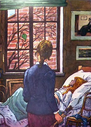 Иллюстрация к рассказу О. Генри «Последний лист». Художник И. М. Семенов, 1975