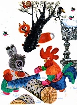 Работай до поту, поешь в охоту. Художник А. Голубев, 1968 г.