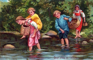Своя ноша не тянет. Художник В. А. Табурин (1864-1919)