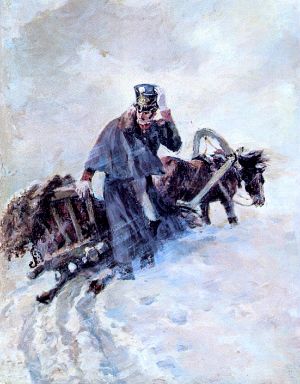 Иллюстрация к повести А. С. Пушкина «Метель». Художник А. Ванециан. 1947