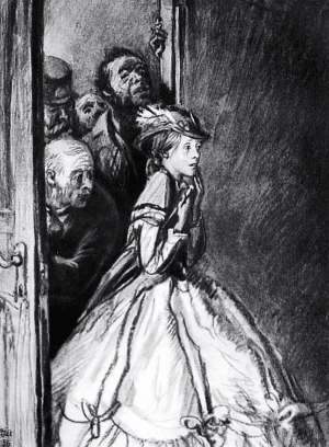 Соня в комнате умирающего Мармеладова. Художник Дементий Алексеевич Шмаринов. Достоевский «Преступление и наказание».