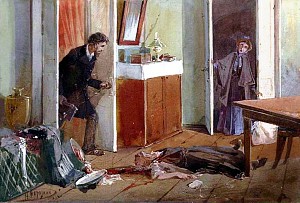 Убийство старухи-процентщицы. Художник Н. Н. Каразин, 1893