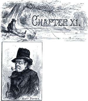Приключения Тома Сойера. Глава XI. Мефф Поттер.