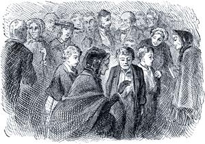 Момент величия Тома. Иллюстрация 1876 г. к 1-му изданию повести Марка Твена «Приключения Тома Сойера»