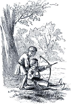Смерть Робин Гуда. Иллюстрация 1876 г. к 1-му изданию повести Марка Твена «Приключения Тома Сойера»