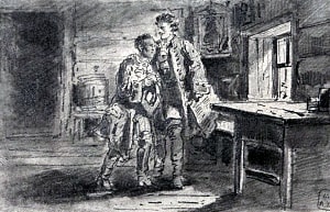 Маковский Владимир Егорович. Иллюстрация к Арапу Петра Великого. Середина 1880-х