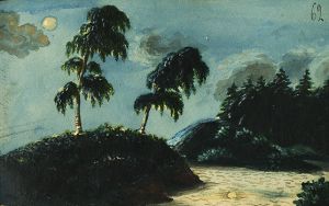«Чета белеющих берез». Акварель Лермонтова 1828–1832
