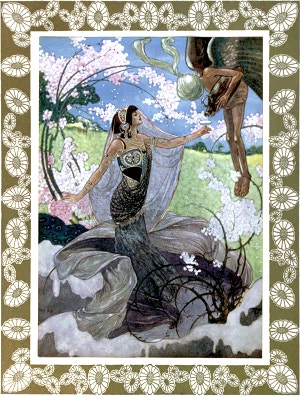 Фронтиспис к книге Омара Хайяма «Рубаи». Художник Рене Булл, 1913.