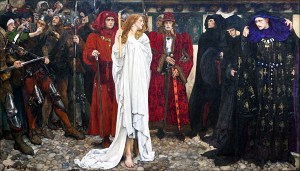 «Покаяние Элеоноры, герцогини Глостерской», Эдвин Остин Эбби (1900)