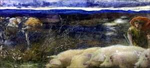 Бегство Генриха VI из Таутона. Уильям Линдсей Уиндус (1860)