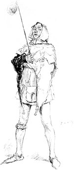 Шут. Каково у вас питание, таково и воспитание. Но я-то лучше откормлен, чем выучен. Иллюстрация к комедии Уильяма Шекспира «Конец — делу венец». Художник Эдвин Остин Эбби (1852–1911). Издание 1900 г.