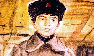 — Нет, товарищ Шебалов, не подведу, — искренне ответил я, с ненужной поспешностью сдергивая со стола лист. — Я ни за что ни вас, ни кого из товарищей не подведу! Иллюстрация к повести Аркадия Гайдара «Школа». Художник В. Шевченко, 1972