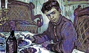 Я виноват в том, что самого дорогого товарища, самого любимого мной человека взяли сонным и привели во вражеский штаб. Иллюстрация к повести Аркадия Гайдара «Школа». Художник В. Шевченко, 1972