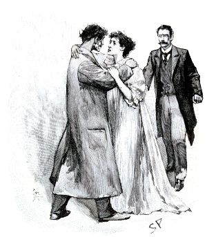 «София! София!». Иллюстрация к рассказу Артура Конан Дойла «Случай с переводчиком». Художник Сидни Пэджет, 1893