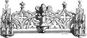 Собор Парижской Богоматери. Книга десятая. I. У Гренгуара на Бернардинской улице появляется несколько блестящих идей. Заставка к главе романа Виктора Гюго. Издание 1844 г.