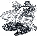 Действие третье. Явление II. Конец. Иллюстрация Артура Рэкема (1908) к комедии Уильяма Шекспира «Сон в летнюю ночь» (1595/96)