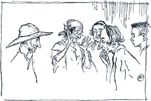Действие четвертое. Явление II. Иллюстрация Артура Рэкема (1908) к комедии Уильяма Шекспира «Сон в летнюю ночь» (1595/96)