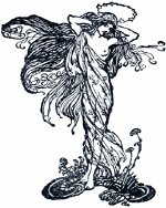 Действие третье. Конец. Иллюстрация Артура Рэкема (1908) к комедии Уильяма Шекспира «Сон в летнюю ночь» (1595/96)