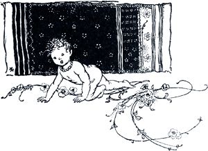 Подменыш, сын индийского царя. Иллюстрация Артура Рэкема (1908) к комедии Уильяма Шекспира «Сон в летнюю ночь» (1595/96)