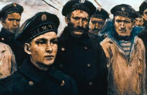 Рассказ К. М. Станюковича «Матросик» с иллюстрациями Ю. Ракутина, 1956