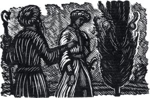 Иллюстрация Ф. Д. Константинова к стихотворению в прозе И. С. Тургенева «Восточная легенда», 1967