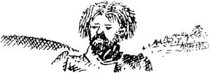 Заставка к стихотворению в прозе И. С. Тургенева «Сфинкс». Художник Д. И. Митрохин, 1931 г.