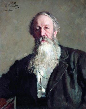 Владимир Васильевич Стасов (1824-1906). Портрет работы Ильи Репина (1883)
