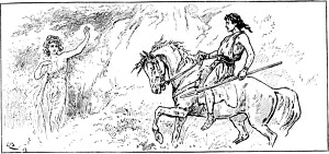 Венера и Адонис. Художник Гордон Браун, 1888 г.
