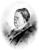 Аграфена Кондратьевна, жена купца Большова. Иллюстрация к пьесе А. Н. Островского «Свои люди — сочтемся». Художник Боклевский Петр Михайлович, 1860-1870-е гг.