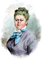 Олимпиада Самсоновна. Иллюстрация к пьесе А. Н. Островского «Свои люди — сочтемся». Художник Боклевский Петр Михайлович, 1850-е