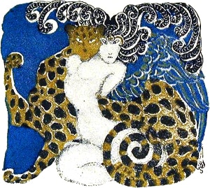 Н. К. Калмаков (1873−1955), книжный знак Н. А. Тэффи