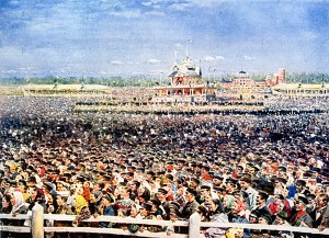 Ходынка. Акварель Владимира Маковского. 1899 г.