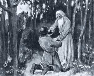 Иллюстрация Г. Д. Алексеева, А. В. Моравова к «Крестнику» Л. Н. Толстого