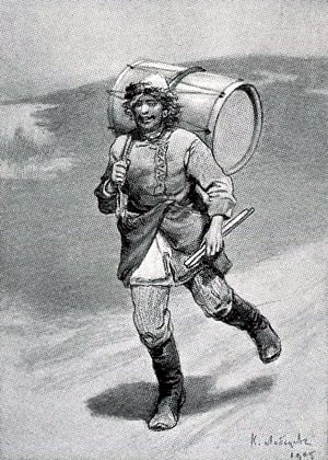 Иллюстрация Клавдия Лебедева (1905) к сказке Льва Толстого «Работник Емельян и пустой барабан»