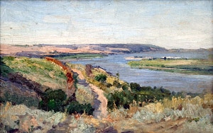 Художник И. И. Крылов (1861-1936). Картина «Река Дон», 1890-1899