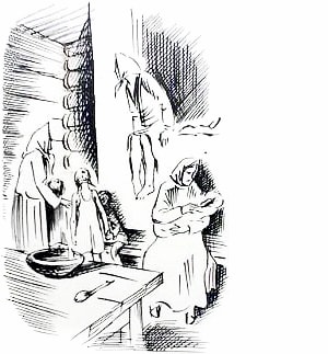Иллюстрация к рассказу «Три дня в деревне». Сергеева Татьяна Викторовна, 1979