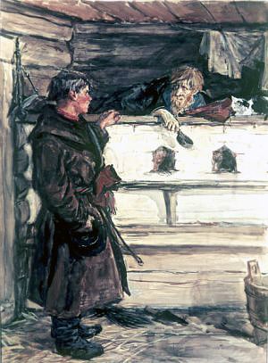 Рассказ Л. Толстого «Три смерти» с иллюстрациями А. Пластова, А. Лебедева, М. Зиновьева